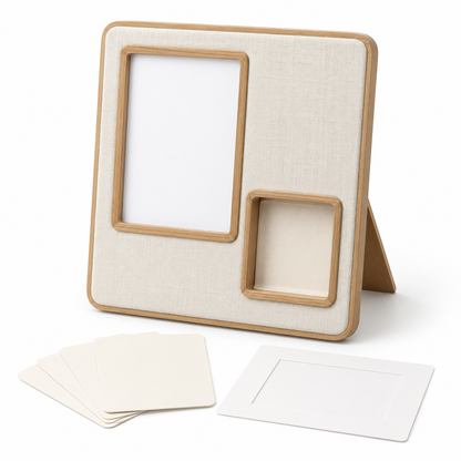 Layered Paw Memory Frame Gift Set
