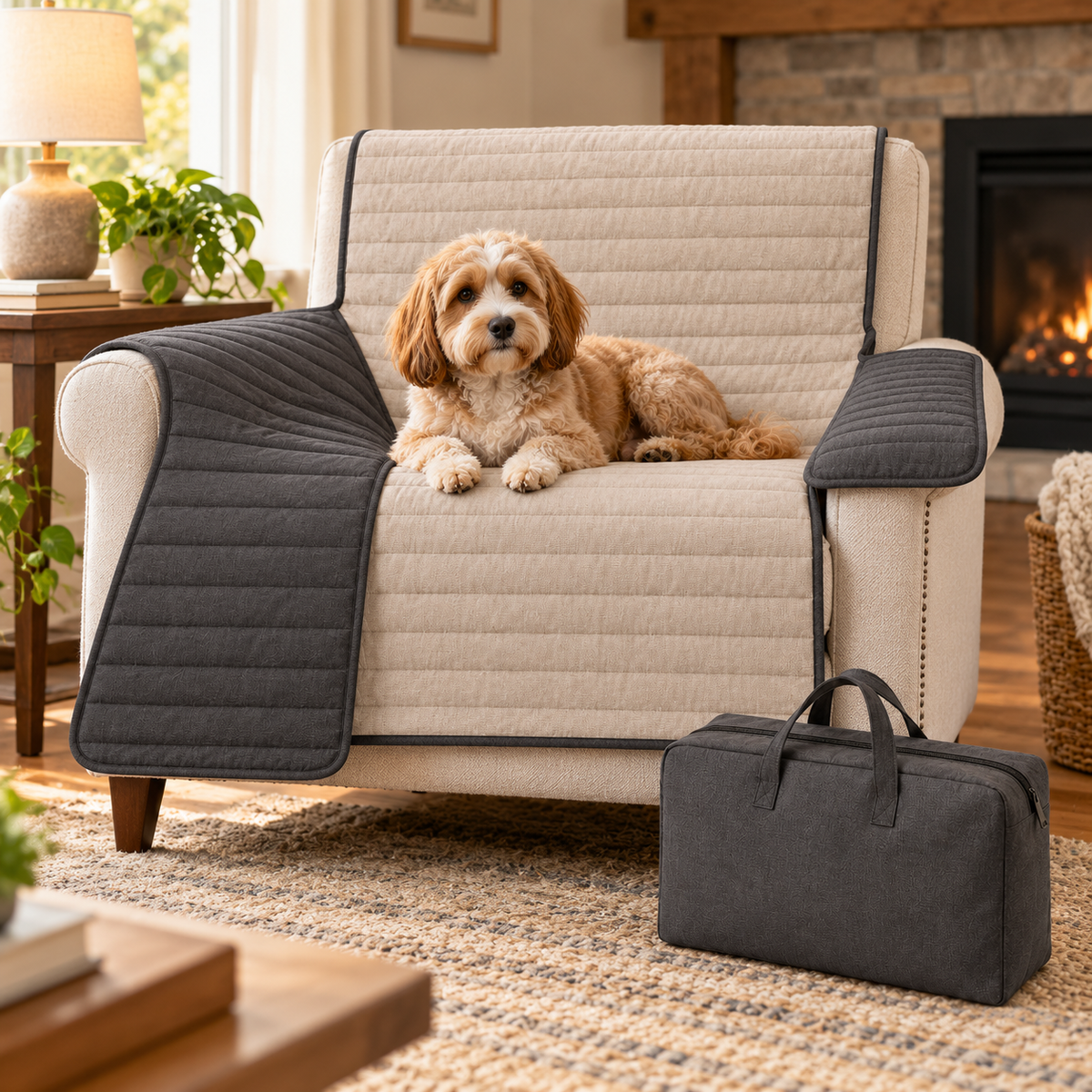 Folded Wing Furniture Throw Gift Set
