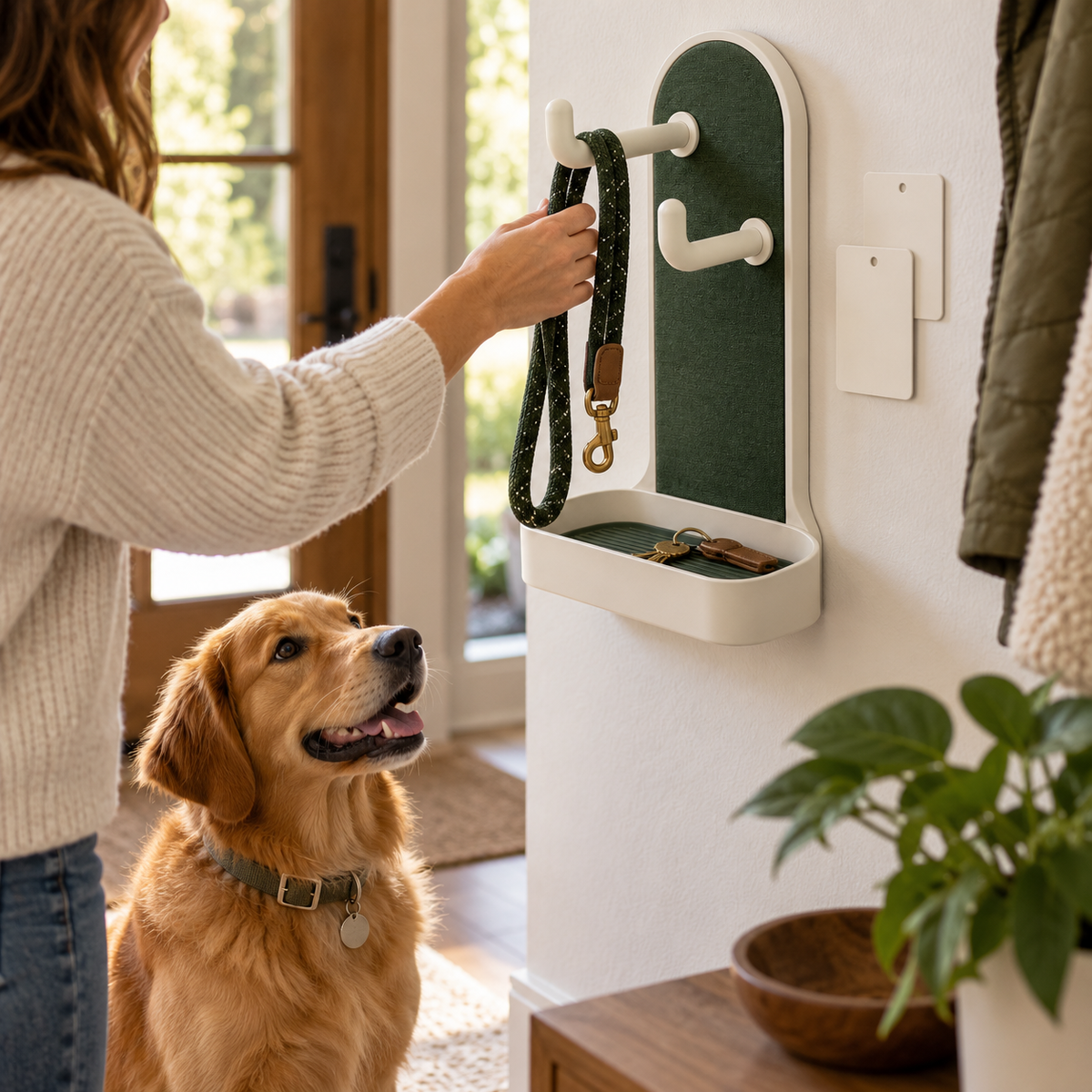 Entryway Leash Valet Gift Set